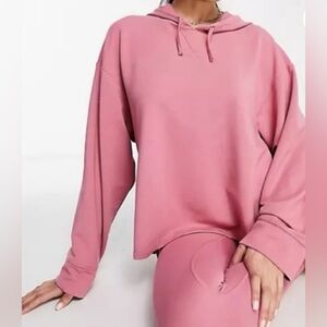 Women's Pink Nike Yoga Sweatshirt Hoodie